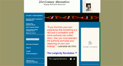 Desktop Screenshot of 21stcenturyalternatives.com