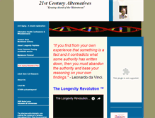 Tablet Screenshot of 21stcenturyalternatives.com